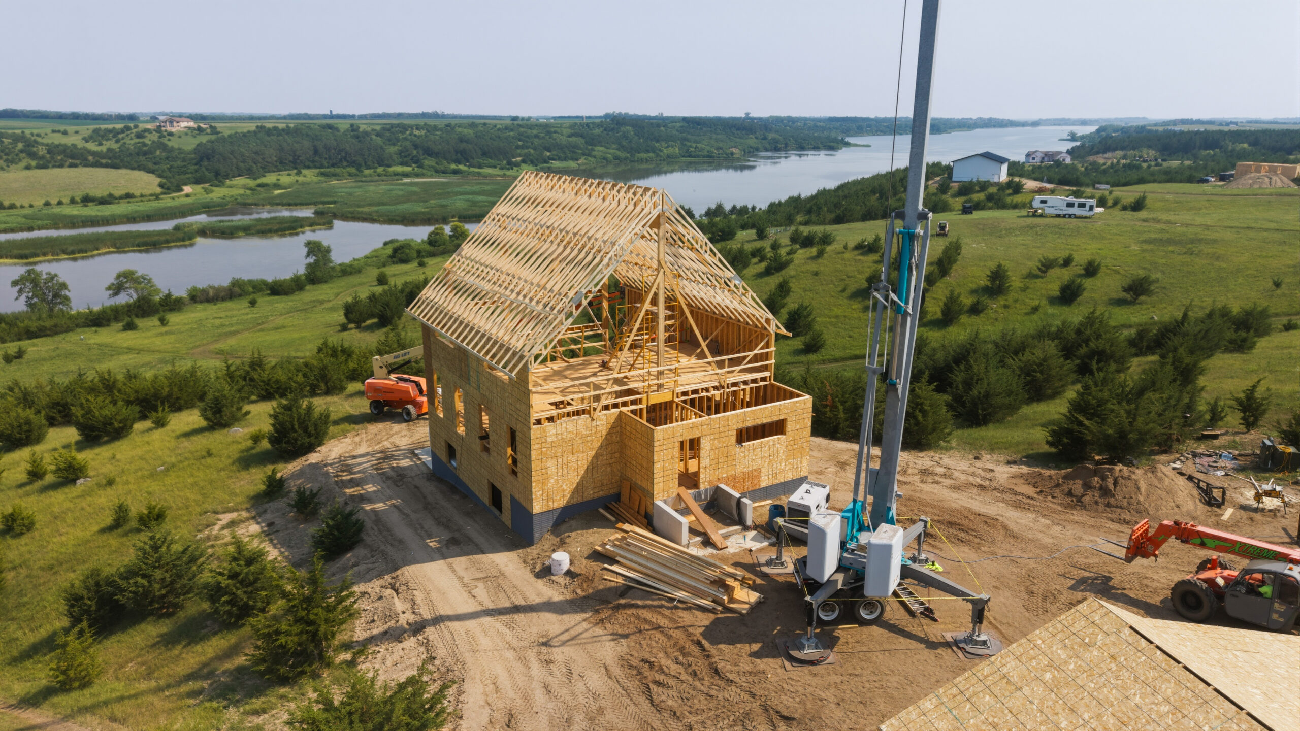 Engineered Truss Systems Residential Project in Lake Vermillion