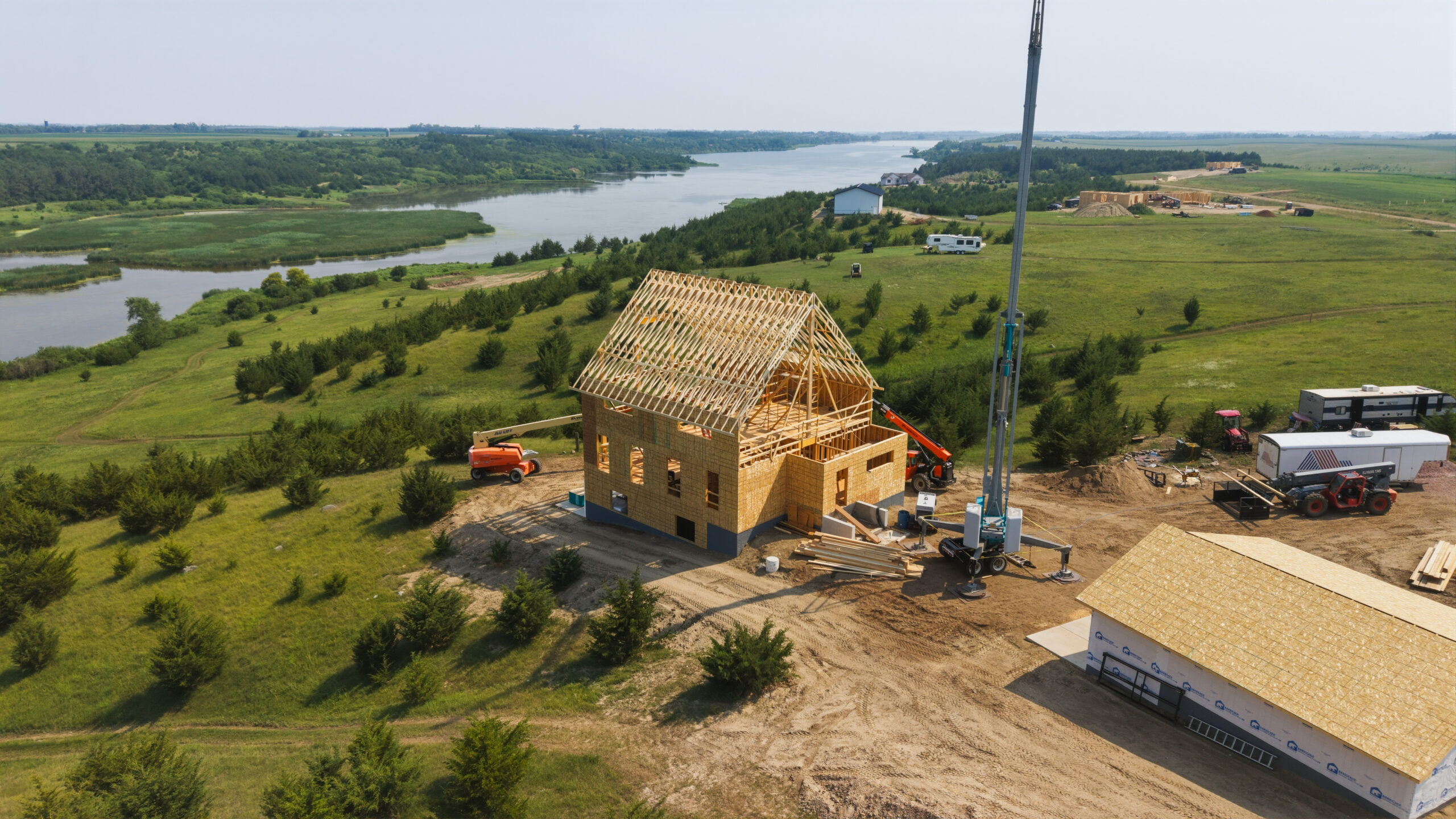 Engineered Truss Systems Residential Project in Lake Vermillion