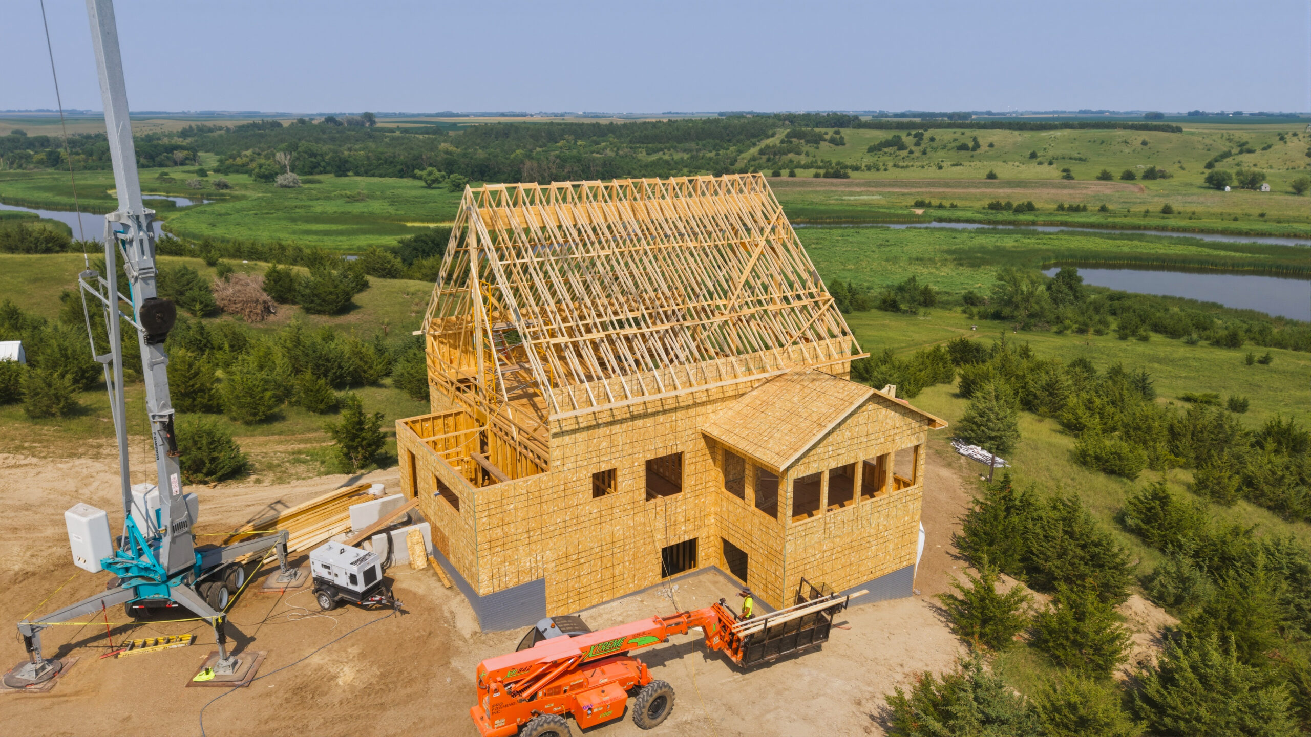 Engineered Truss Systems Residential Project in Lake Vermillion